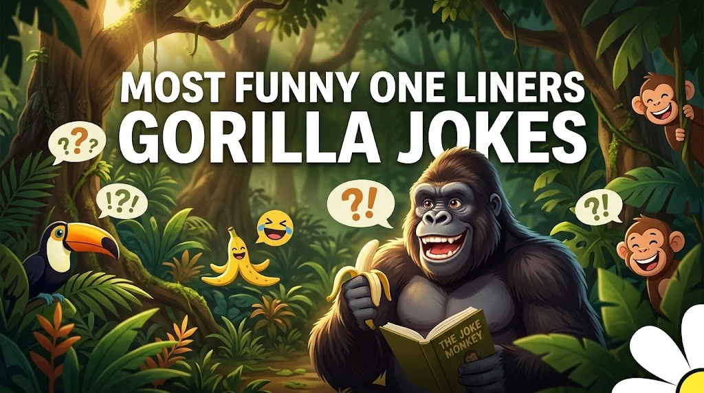 Most Funny One Liners Gorilla Jokes