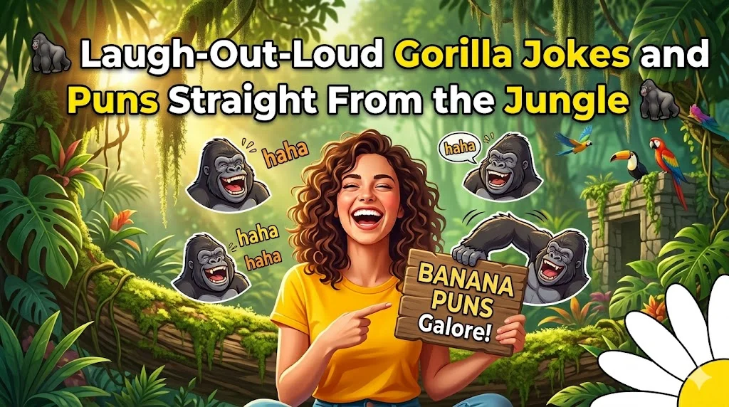 🦍199+ Hilarious Gorilla Jokes and Puns You Can’t Stop Laughing At