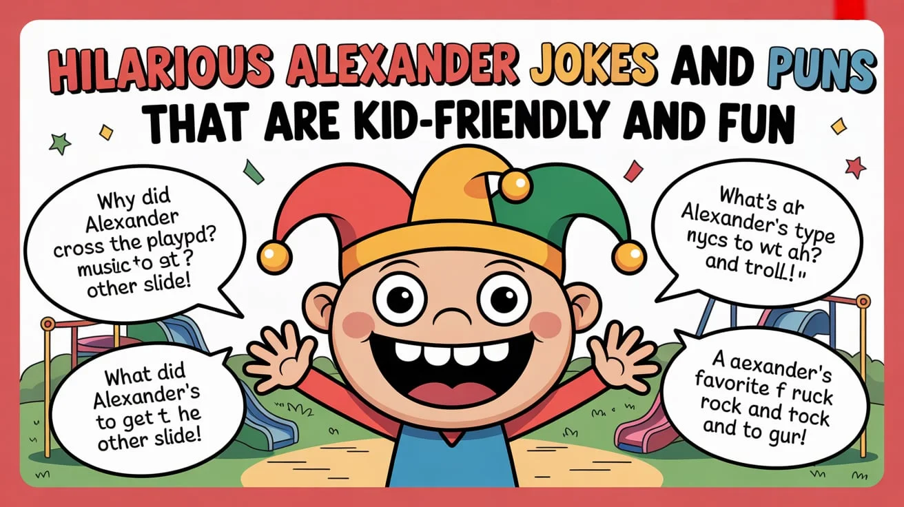 225+ Hilarious Alexander Jokes and Puns That Are Kid-Friendly and Fun