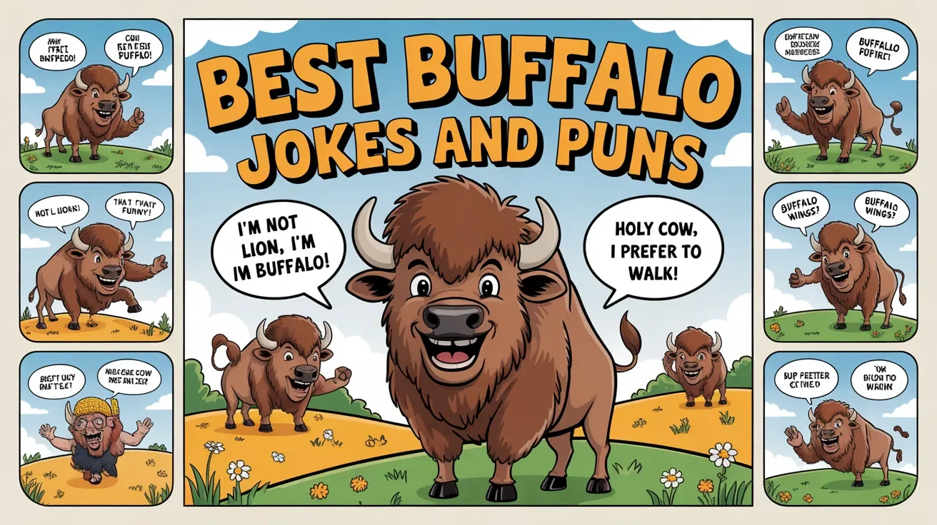 Buffalo Riddles 350+ Best Buffalo Jokes and Puns + Ai Puns Generator