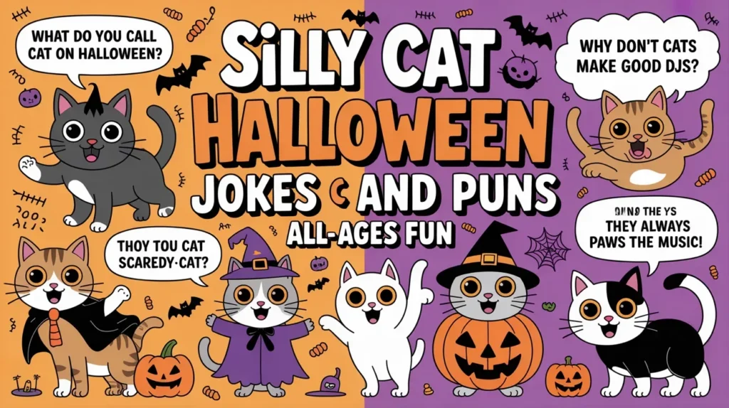 Cat Halloween Jokes and Puns