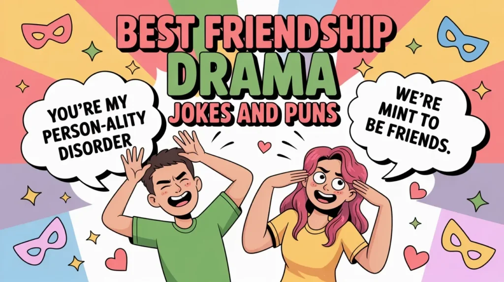 Friendship Drama Jokes and Puns