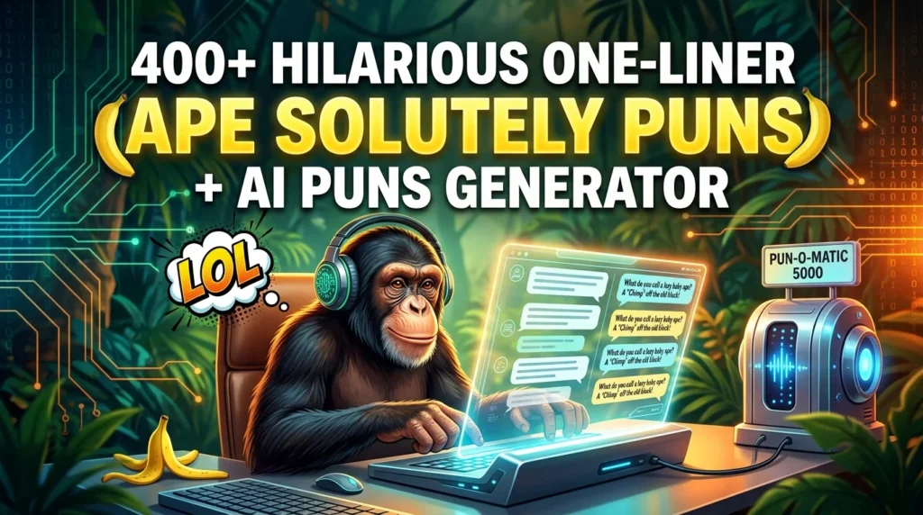 One-Liner Ape Solutely Puns