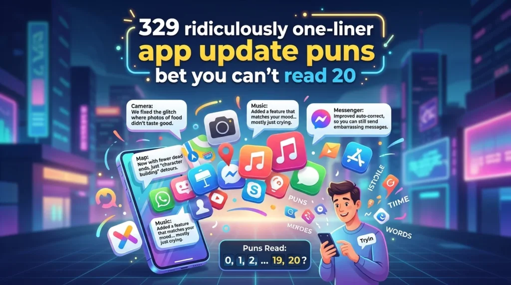 One-Liner App Update Puns