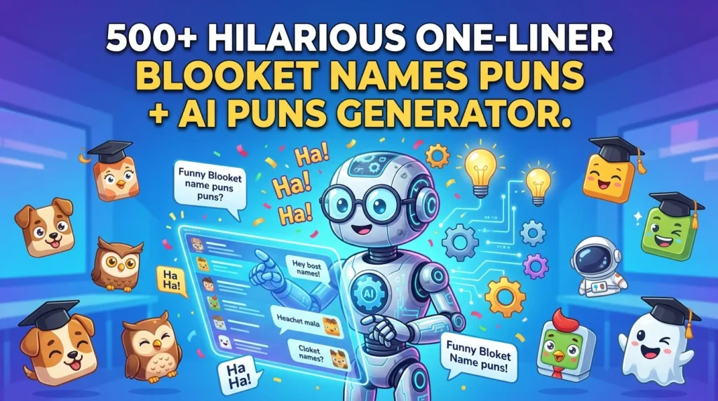 One-Liner Blooket Names Puns