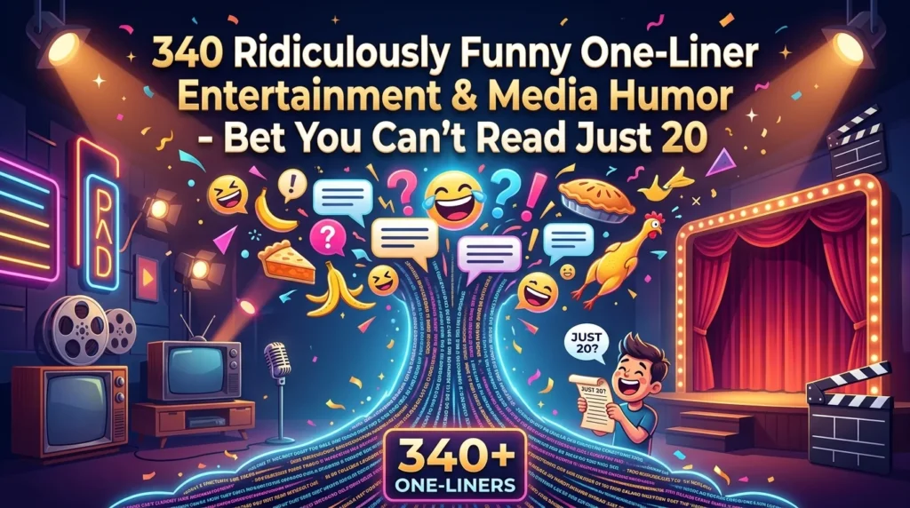 One-Liner Entertainment & Media Humor