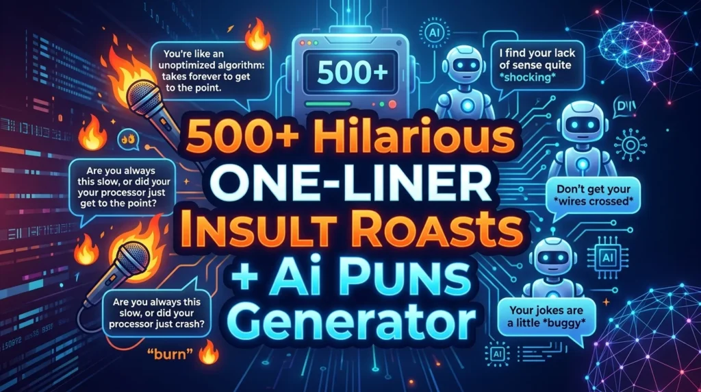 One-Liner Insult Roasts
