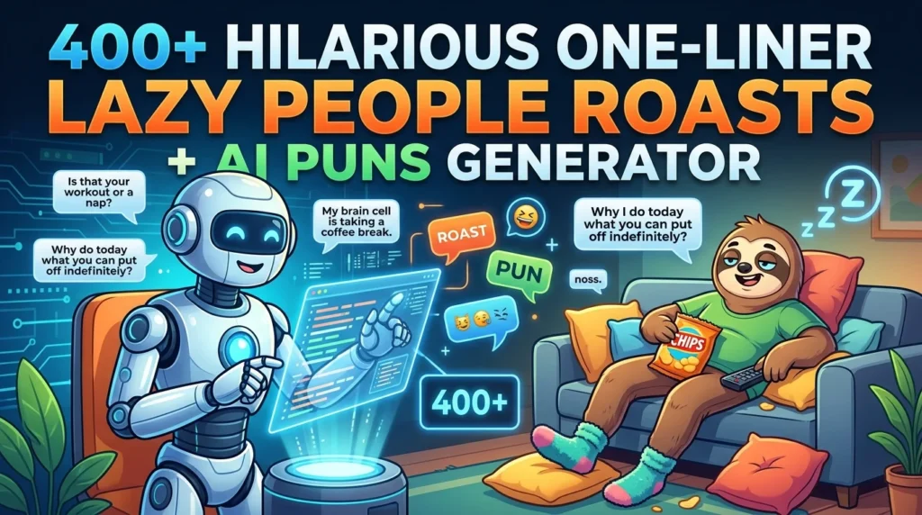 One-Liner Lazy People Roasts