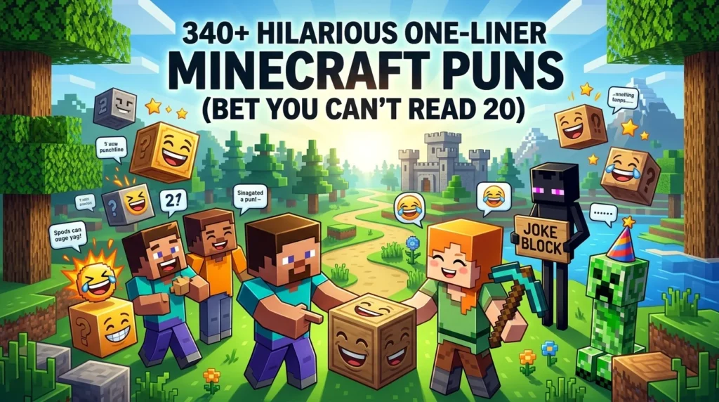 One-Liner Minecraft Puns
