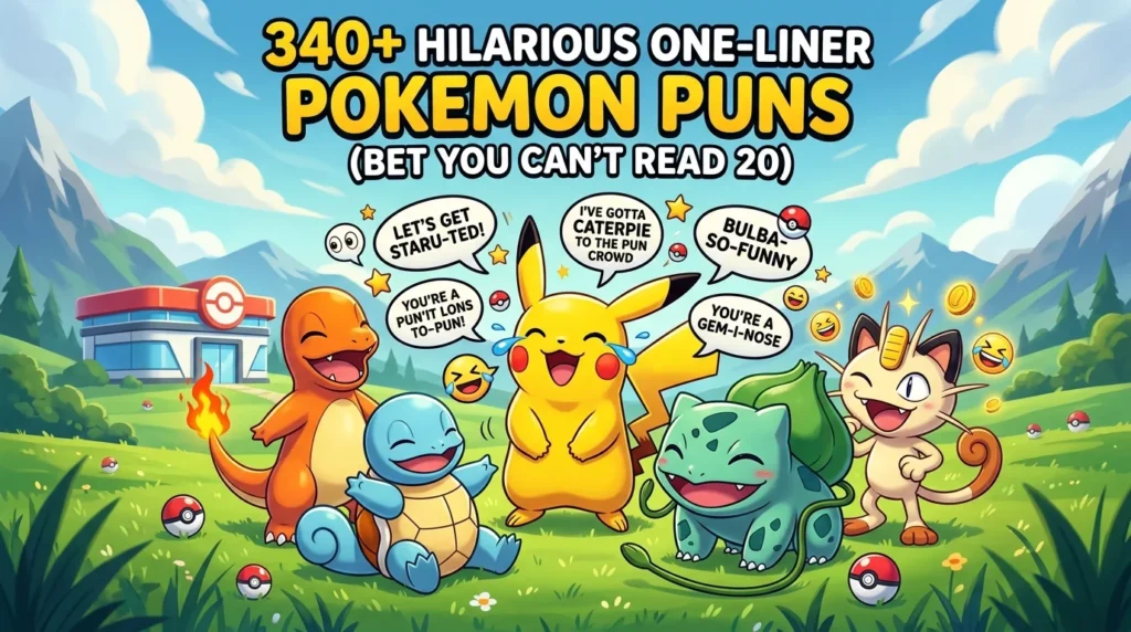 One-Liner Pokemon Puns