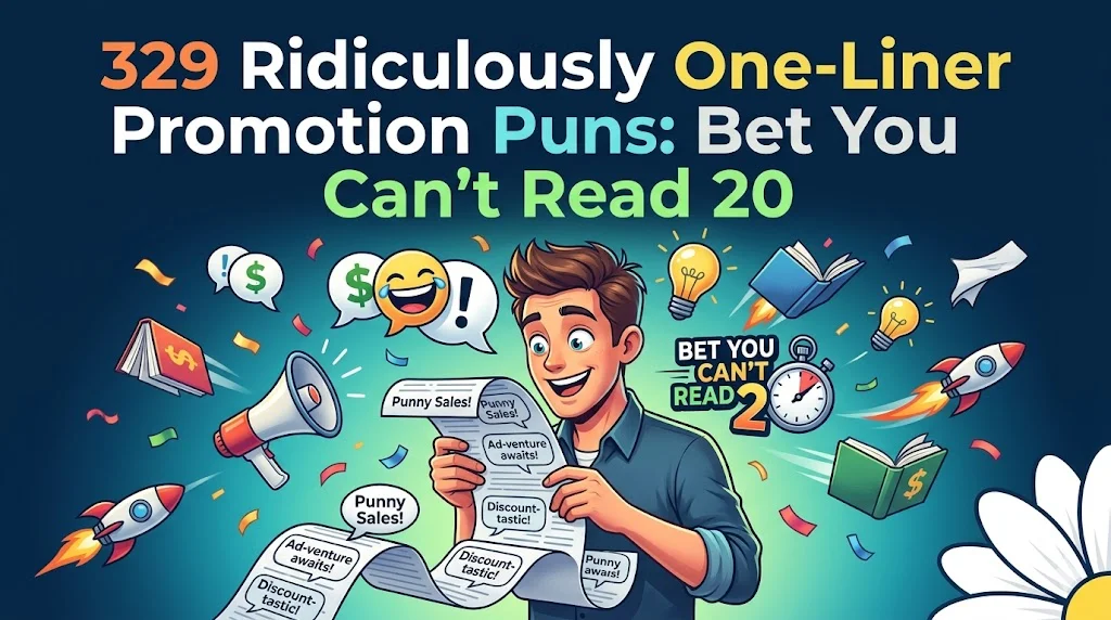 One-Liner Promotion Puns