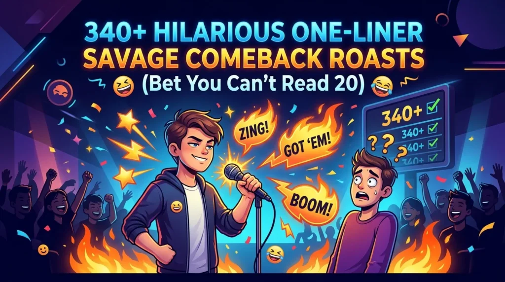 One-Liner Savage Comeback Roasts