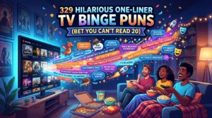 One-Liner TV Binge Puns