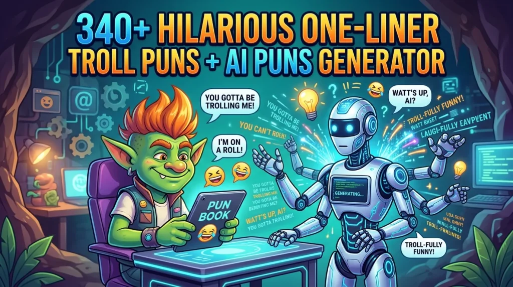One-Liner Troll Puns + Ai Puns Generator