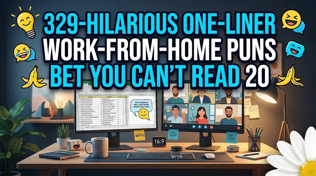 One-Liner Work From Home Puns