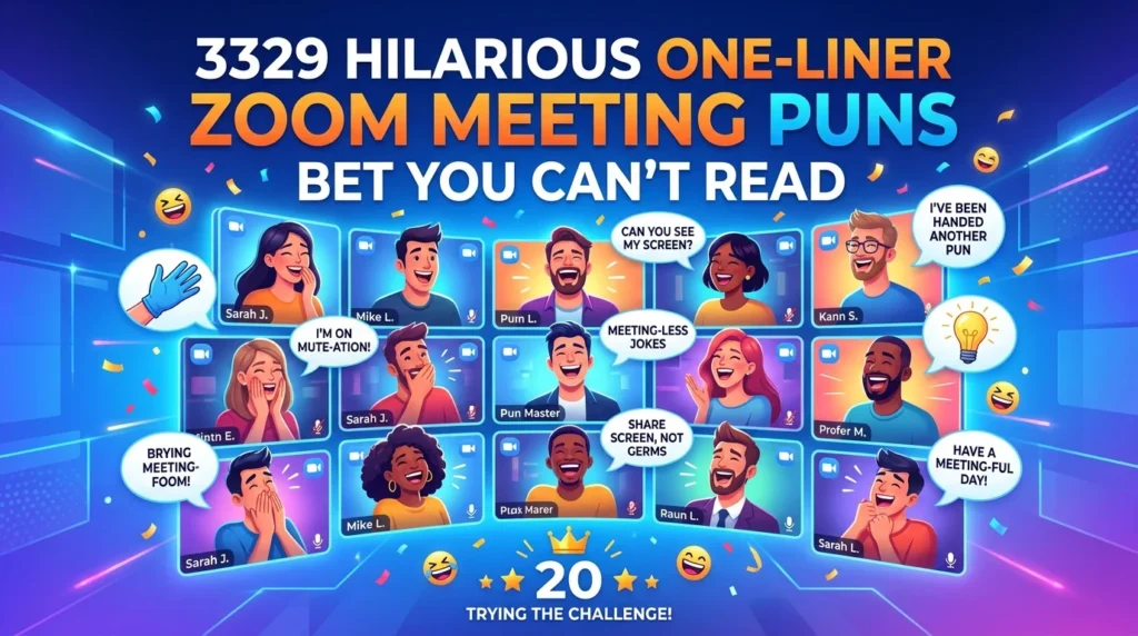 One-Liner Zoom Meeting Puns