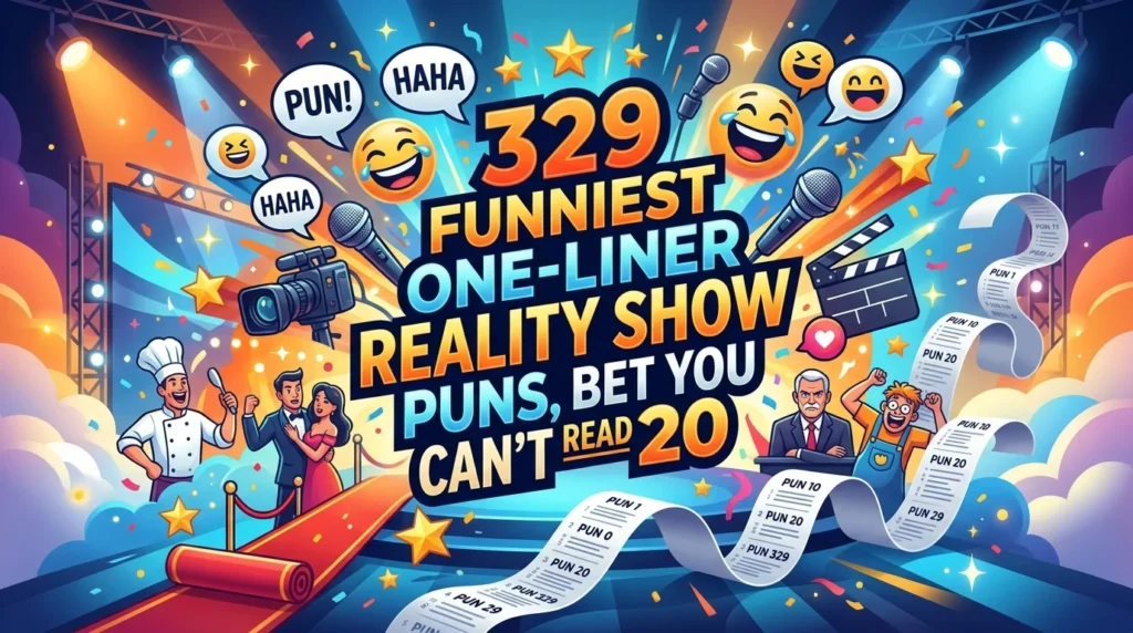 One-Liner Reality Show Puns